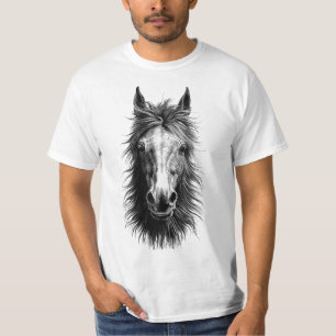 Horse Face Art T-shirt