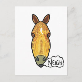 Horse Face Neigh Briefkaart