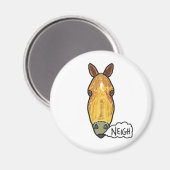 Horse Face Neigh Magneet (Voorkant / Achterkant)