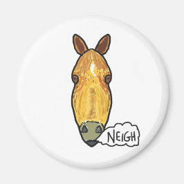 Horse Face Neigh Magneet