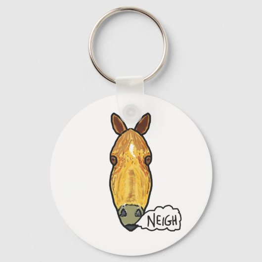 Horse Face Neigh Sleutelhanger (Voorkant)
