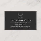 Horse Farrier Horseshoeing  Visitekaartje (Voorkant)