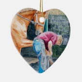 Horse Farrier Keramisch Ornament (Rechts)