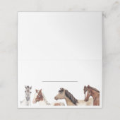 Horse Fill in  Plaatskaartje (Buitenkant ongevouwen)
