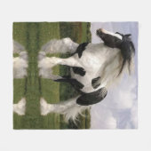Horse Fleece Blanket (Voorkant (Horizontaal))