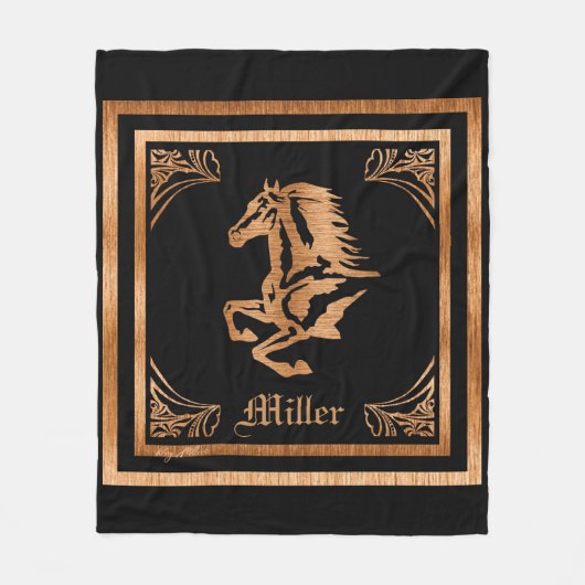 Horse Fleece Blanket (Voorkant)