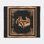 Horse Fleece Blanket (Voorkant (Horizontaal))