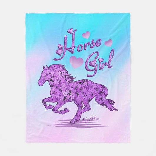 Horse Fleece Blanket (Voorkant)
