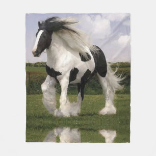 Horse Fleece Blanket Deken