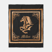 Horse Fleece Blanket Deken (Voorkant)