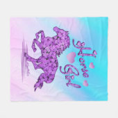 Horse Fleece Blanket Deken (Voorkant (Horizontaal))