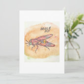 Horse Fly Greeting Card Kaart (Staand voorkant)