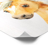 Horse Foal Boerderij Nursery Art Print (Hoek)