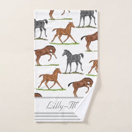 Horse Foals Bad Handdoek (Handdoek)