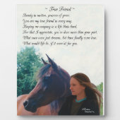 Horse Friend Poem Plaque Fotoplaat (Voorkant)