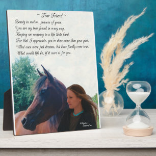 Horse Friend Poem Plaque Fotoplaat