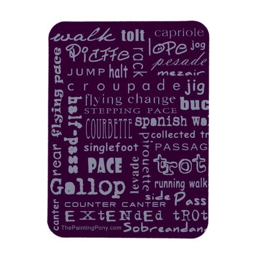 Horse Gaits Magneet (Verticaal)