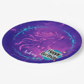 Horse Galaxy Happy Birthday - persoonlijk Papieren Bordje (Gekanteld)