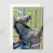 Horse Galloping - Saratoga - Uitnodiging (Voorkant / Achterkant)