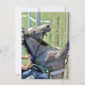 Horse Galloping - Saratoga - Uitnodiging (Voorkant)