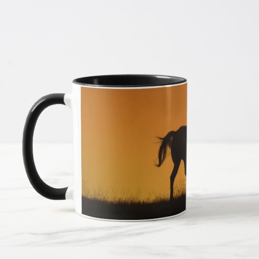 Horse Galloping Southwestern Coffee Mok (Links)