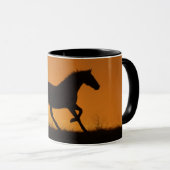Horse Galloping Southwestern Coffee Mok (Voorkant rechts)