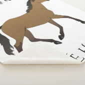 Horse gepersonaliseerde sherpa deken. sherpa deken (3/4)