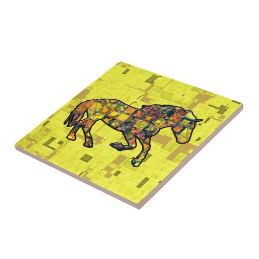 HORSE GESCHIKTE LIJST LOPEN TEGELTJE (Zijkant)