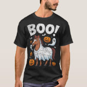 Horse Ghost Costume Funny Equestrian Horses Lover  T-shirt (Voorkant)