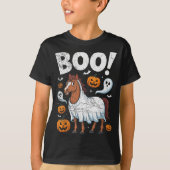 Horse Ghost Costume Funny Equestrian Horses Lover  T-shirt (Voorkant)