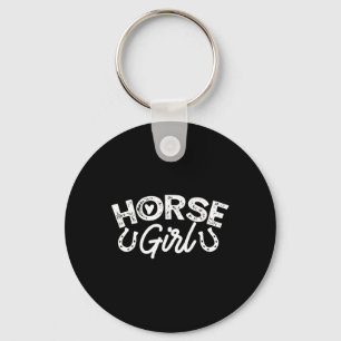 Horse Girl Barrel Racing Show Jumping Horseback Ri Sleutelhanger