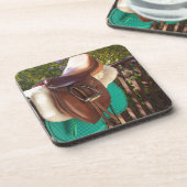 Horse Girl Bier Onderzetter (Linkerzijde)