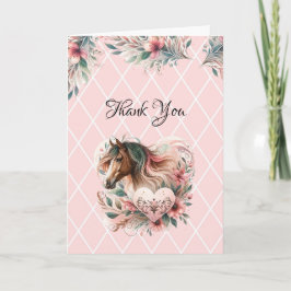 Horse Girl Birthday Bedankkaart