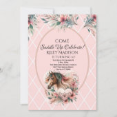 Horse Girl Birthday Kaart (Voorkant)