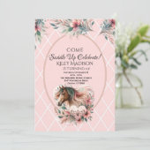 Horse Girl Birthday Kaart (Staand voorkant)