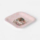 Horse Girl Birthday Papieren Bordje (Gebogen)