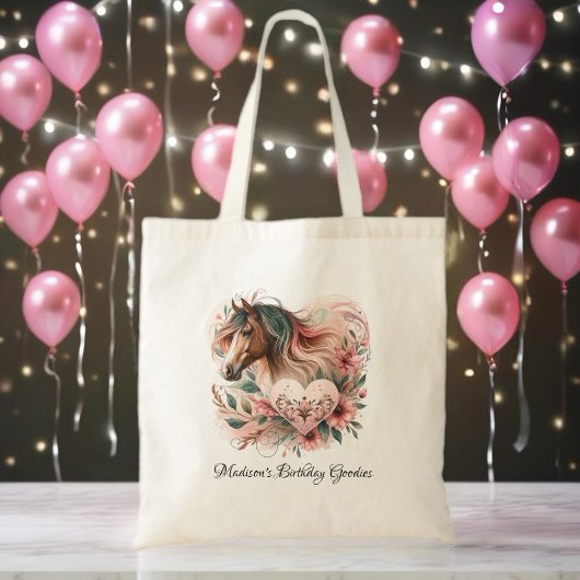 Horse Girl Birthday Tote Bag