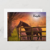 Horse Girl Briefkaart (Voorkant / Achterkant)