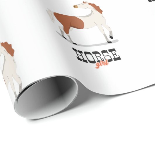 Horse Girl Cadeaupapier (Rol Hoek)