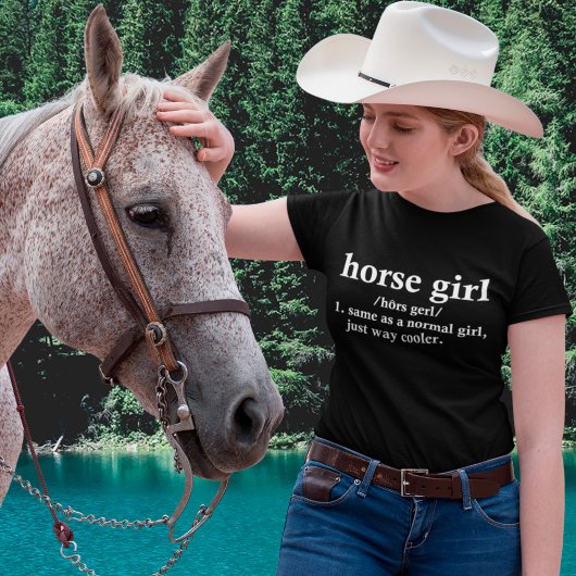 Horse Girl Definition Funny Horseback Riding Lover T-shirt