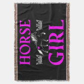 Horse Girl Deken (Voorkant Verticaal)