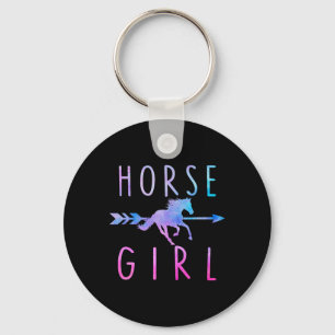 Horse Girl Equestrian Rider Horseback Riding Horse Sleutelhanger