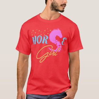 Horse Girl Horse Lovers Gift Paardensport vintage T-shirt