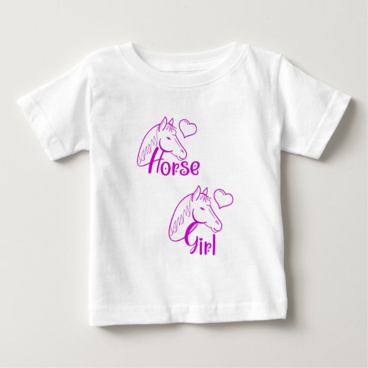 Horse Girl in Purple with Horse Head Font (Voorkant)