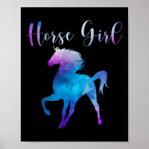 Horse Girl Love Paardrijden Ranch Eigenaar Boerder Poster