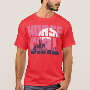 Horse Girl Paardrijden Lover meisje T-shirt
