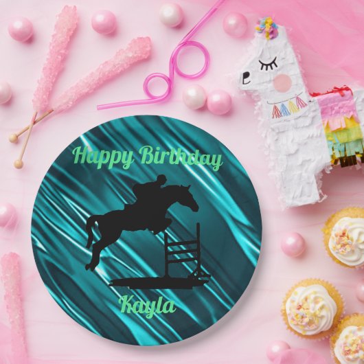 Horse Girl Papieren Bordje (Feest)