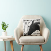 Horse Girl personaliseren Kussen (Stoel)