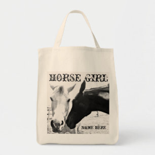 Horse Girl personaliseren Tote Bag