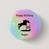 Horse Girl Ronde Button 3,2 Cm (Voorkant)